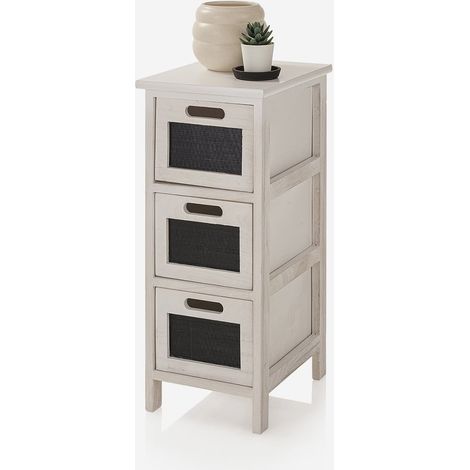 Platzsparende Holz-Kommode mit 3 Schubladen Loomiq 3 (1/5)