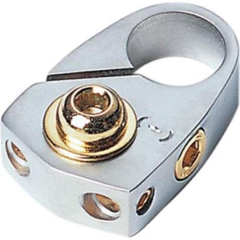 Cosse de Batterie avec bouchon - 2x10mm2 - Borne moins Argent