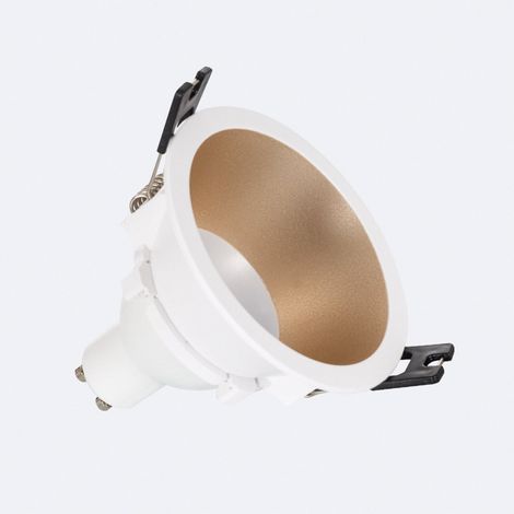 Downlight Conico GU10 6W PC Foro Ø 75mm  No Flicker 4000K Beige Bianco Naturale