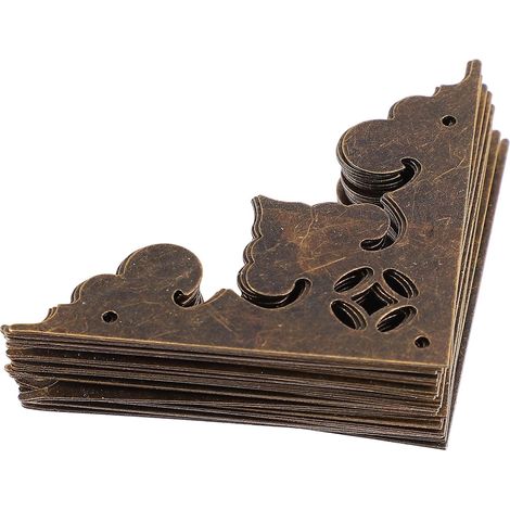24 protège-coins décoratifs, bois, pour boîtes et menuiserie (1/5)