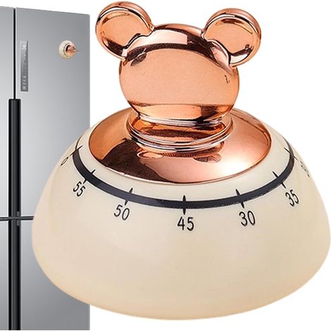 Minuteur Mécanique pour Cuisine Ours Mignon À Aimant Puissant (1/5)