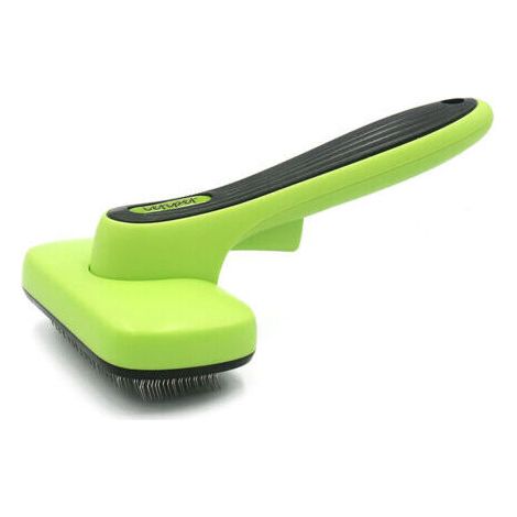 Brosse de Toilettage pour Chien Chat À Poils Longs, Étrille Autonettoyante Professionnelle pour Animaux, Brosse Anti-Noeuds, Râteau de Démêlage, Enlève Les Poils Morts Jusqu'à 95% (1/5)