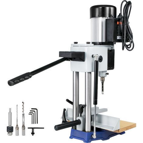 Mophorn Stemmmaschine für Holzarbeiten, 750 W, 2800 U/min, Powermatic-Stemmmaschine, Hohlstemmmaschine mit Meißel-Bit-Sets, Tischstemmmaschine, zum Bohren runder oder quadratischer Löcher in Holz