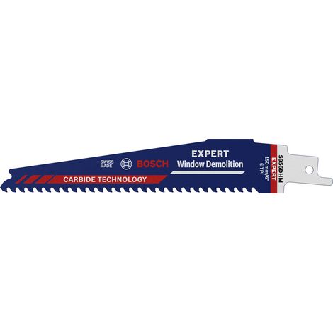 Bosch Accessories 2608900385 EXPERT ‘Window Demolition’ S 956 DHM Säbelsägeblatt, 1 Stück Sägeblatt-