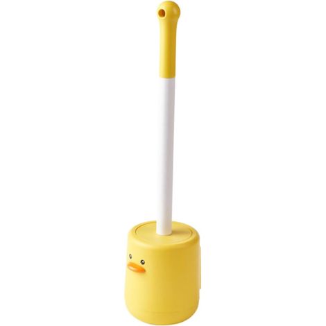Brosse WC avec Manche Long Ergonomique pour Nettoyage Support Mural Inclus (1/5)