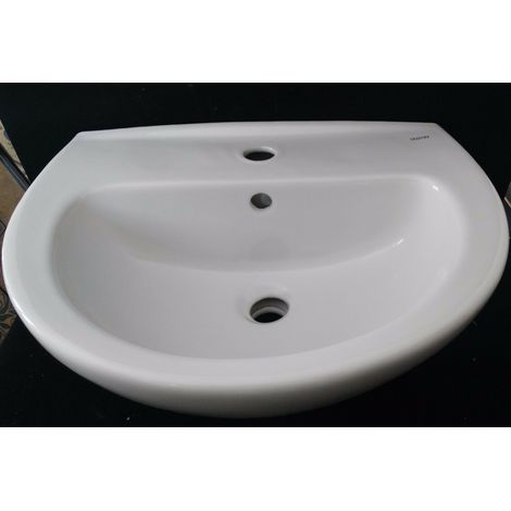 Lavabo a parete cm 40 x 50 bianco (1/4)