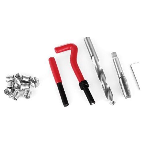 15pcs Metric Thread Repair Kit M5 M6 M8 M10 M14 Helicoil Car Pro 1.5 Coil Tool (1/5)