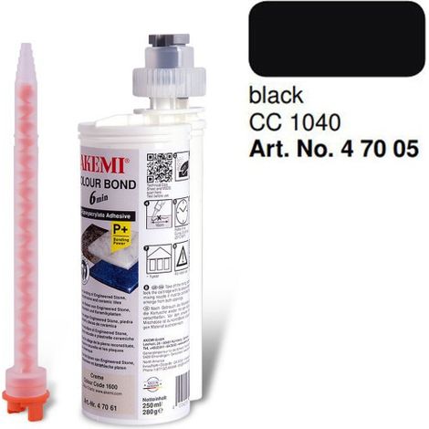 Colle précolorée Colour bond P+250ML AKEMI CC 1030 Noir (1/5)