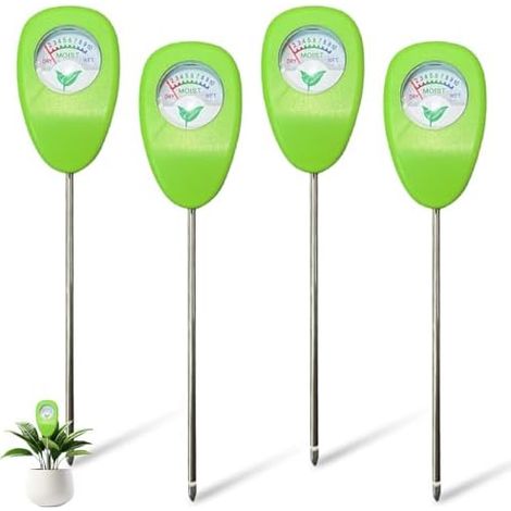 GBKDQQ Lot de 4 hygromètres pour plantes, sans piles, pour le jardin et l'agriculture, testeur d'humidité du sol (1/5)