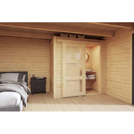 Internal room kit S-Log Cabin, Wooden Garden Room, Timber Summerhouse, Home Office - H205 cm