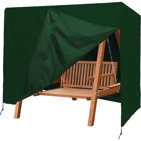 220x125x170cm(green), Protective Cover for Swing Chair PE Garden Chair Cover, Garden Furniture Cover, Waterproof Anti-UV Tarpaulin, Tear-Resistant, Cold Resistance (1/5)