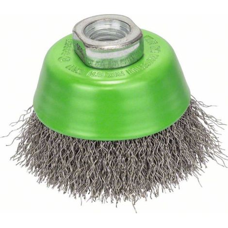 Bosch Accessories Spazzola a tazza, inossidabile - filo ondulato - 65 mm, 0,3 mm, M14 2608622061 1 pz. (1/4)