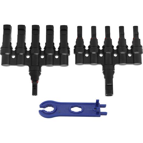 Connettore solare a 1 coppia, sdoppiatore di cavo a T, accoppiatore parallelo con chiave a 5 punte
