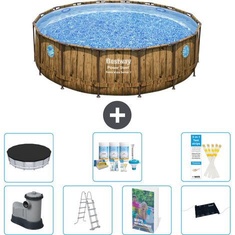 Bestway Bestway Power Steel Ronde - 488x122 cm - 8-pièces  S632