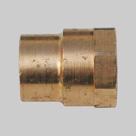 "NIPLES BRONZO FILETTATO FEMMINA A SALDARE FEMMINA - 35 x 1""1/4"