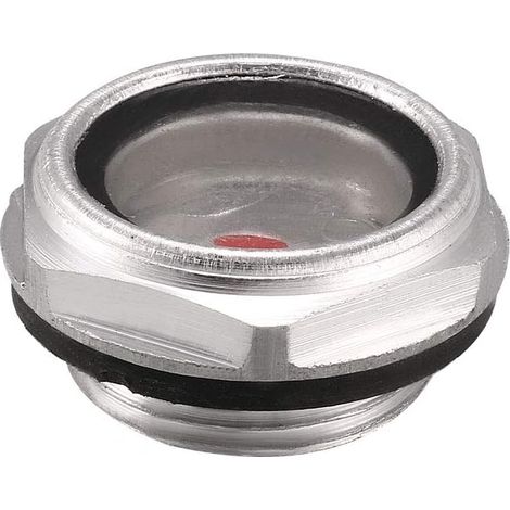 1 Jauge d'huile, filetage mâle 24mm, alliage d'aluminium, joint torique, pour compresseur d'air (1/3)