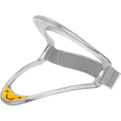 Minerve cervicale ajustable transparente, collier cervical portable pour soulagement douleur, traction cou cervical stretching réglable (1/5)