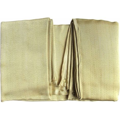 Flame Retardant Welding Blanket 4x6ft - 100% Fiberglass - Heat Protection up to 537°C - Safety Shelter for Welding and Camping (1/4)