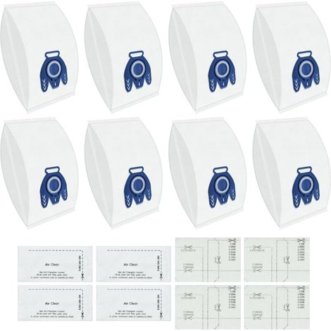 8 Miele GN Staubsaugerbeutel – Kompatibel mit C3/C2/C1/S400i-S456i/S8 – AirClean Filter + Motorschutz (1/5)