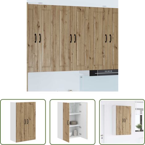 Holzschrank - Küchenschrank Artisan-Eiche 60 x 31 x 100 cm Holzwerkstoff (1/5)