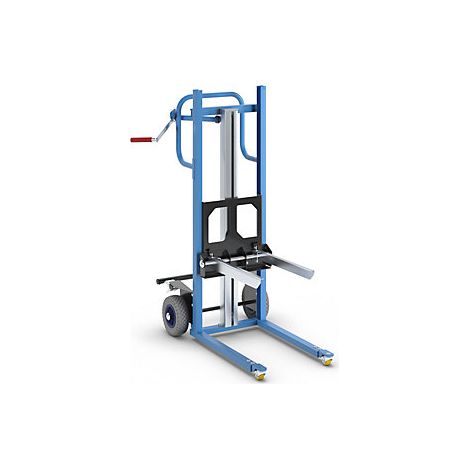 Carro elevador  con horquilla de caja ajustable  margen de