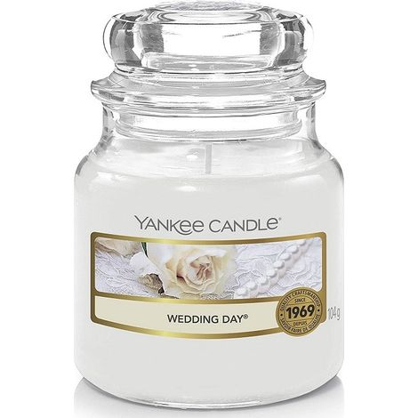 Candela profumata giara piccola wedding day fino a 30 ore (1/5)