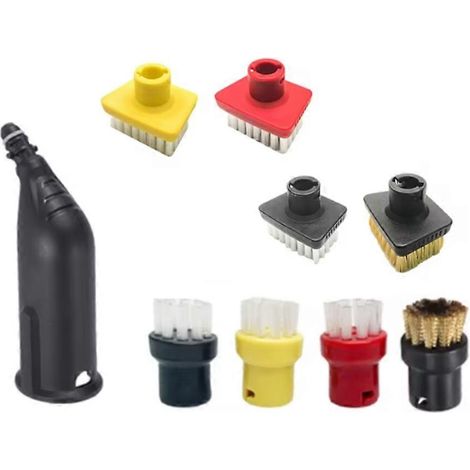 Dampfdüsen-Bürstenset für Kärcher EasyFix SC1/SC2/SC3/SC4/SC5/SC7 Akku-Staubsauger (1/5)