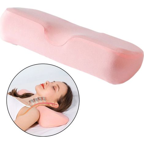 Oreiller orthopédique en mousse à mémoire de forme pour les personnes dormant sur le ventre, soulagement du stress, oreiller de massage relaxant, correcteur de posture-AquaForge