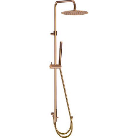 Essebagno Colonne de douche sans mitigeur luisa II cuivre brossé