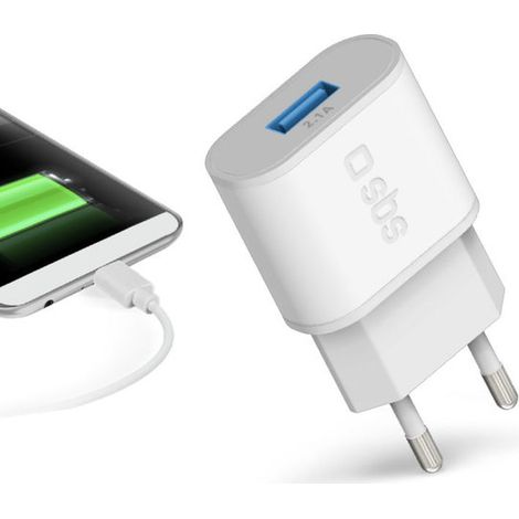 SBS Travel Charger 100/250V 2100mAh fast char