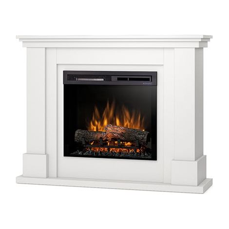 Caminetto Elettrico A Libera Installazione A LED - 23" - Bianco opaco - 110 x 89.7 x 30 - LUENA (1/5)