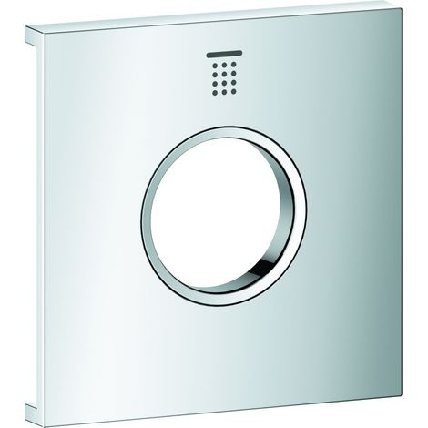 Grohe Grohtherm Aqua Tiles Metallplatte, Symbol Kopfbrause 1 für Grohtherm Aqua Tiles UP-Thermostate, Chrom, 1068870000 (1/3)