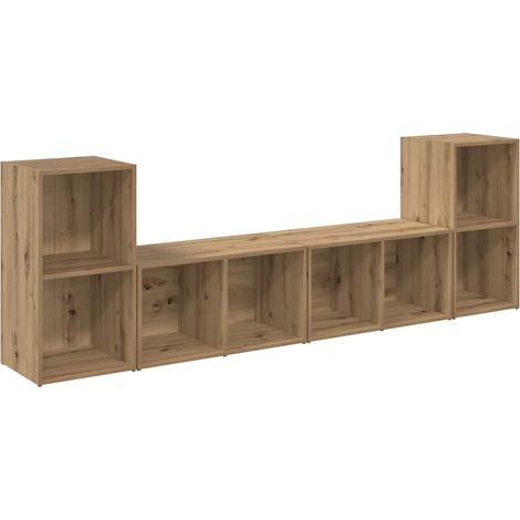Maison Exclusive - TV-Schrankset 4 pcs Artisan-Eiche 37 x 37 x 72