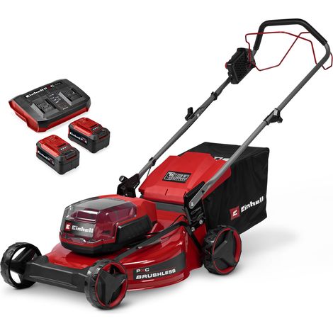 Einhell Tondeuse à gazon sans fil GC-CM 36/51 S Li BL Kit PXC (36 V, largeur de coupe 51 cm, max. 750 m², Brushless) Livré avec 2 batteries 5,2 Ah + chargeur double (1/5)