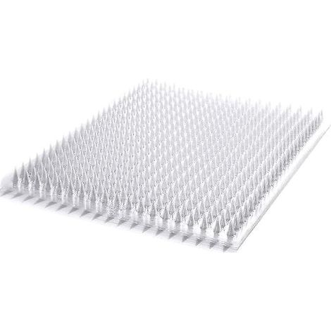Lot de 8 tapis anti-excréments de chat à picots, tapis répulsif, bande plate à picots empêchant de creuser, tapis dissuasifs pour chats, chiens et autres animaux domestiques, à utiliser à l'intérieur (1/4)