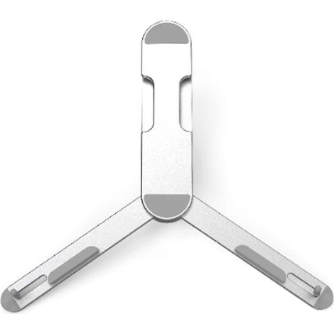 Laptop-Ständer, Aluminiumlegierung, Laptop-Ständer, tragbarer Klappständer (Silber) (1/5)