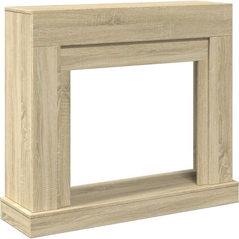 Cadre de cheminée chêne sonoma 100x30x87,5 cm bois d'ingénierie