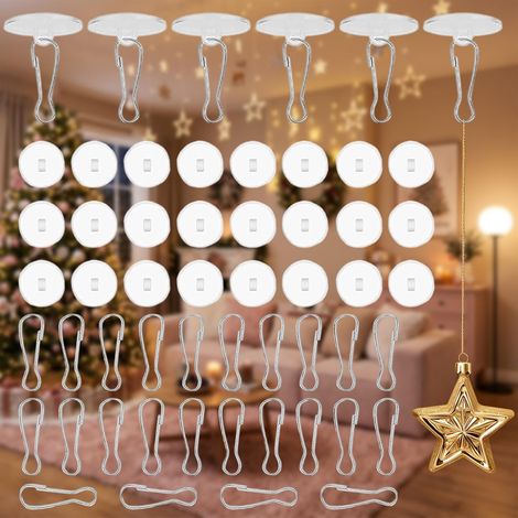 Crochet Adhésif Plafond pour Décoration Aucun Perçage Requis (1/5)
