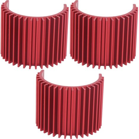 Dissipateur thermique en aluminium 3 pièces pour moteur RC, accessoire de refroidissement pour WLtoys 124019 (1/5)