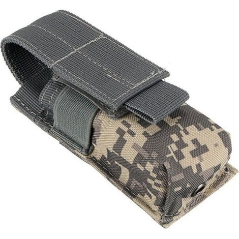 Sacoche multifonction pour lampe torche tactique militaire outdoor M5 – Petite sacoche EDC – Poche à accessoires Molle – Camouflage noir (1/3)