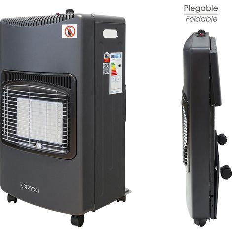 Estufa Gas Infrarroja Ceramica 4,5 Kw. Plegable. 3 Potencias, Con Ruedas, Encendido Piezo-Electrico (1/5)