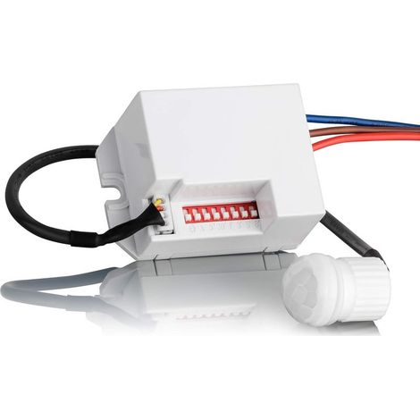 Mini Détecteur de Mouvement Interieur, Encastré, Montage au Plafond, programmable, Capteur Infrarouge, Portée 6m/360°, LED adapté-Fei Yu (1/5)