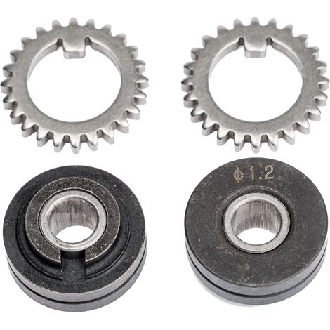 Schweißkraft Förderrollenpaar mit Zahnkranz für Massivdraht 0,8 mm, 1033601 (1/2)