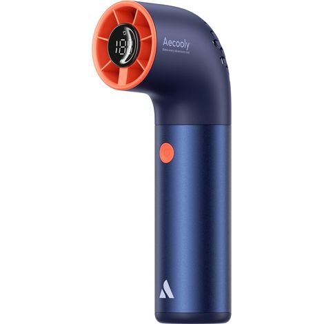 Ventilador de mano Aecooly Aero Ultra de alta velocidad, azul y naranja. (1/4)