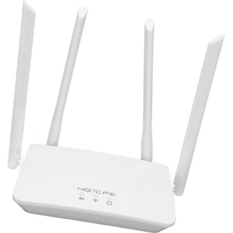 Routeur WiFi mobile 4G LTE professionnel, 300 Mbps, équipé de 4 antennes, prend en charge les bandes B1/3/5/40, prise standard américaine, 100-240 V, convient à l'Asie. (1/5)