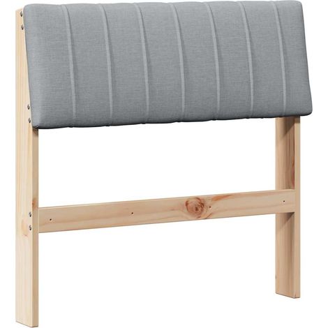Maison Exclusive - Gepolstertes Kopfteil Hellgrau 75 cm Massives