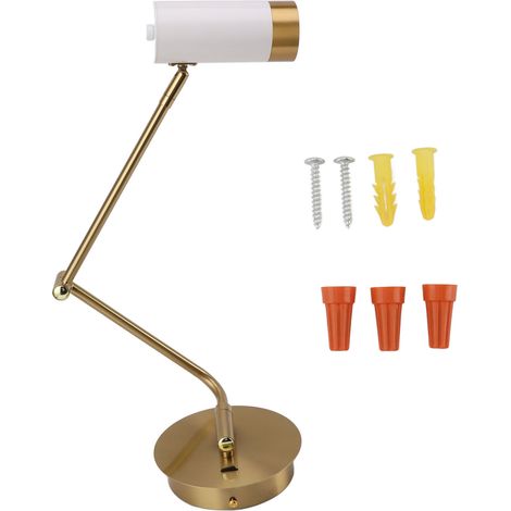 Ortviai Applique Murale Moderne avec Bras Mobile et Tête Pivotante 3000K – Idéale pour Chambre, Bureau ou Salon (1/5)