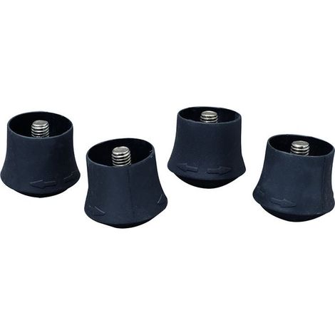 Siena Garden universal Fußkappen 4er-Set, höhenverstellbar, schwarz Ø 25 mm Zubehör Tische Stühle
