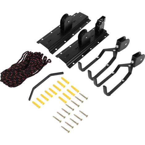 Support Mural pour vélo - Crochet de vélo Vertical en métal Durable Robuste pour abri d'intérieur Support Mural pour vélo Crochets de vélo (1/5)