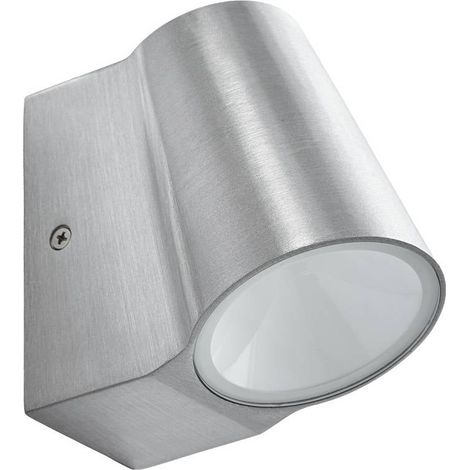 Lindby Lámpara de pared Led exterior 'Illuvia' en Gris Aluminio